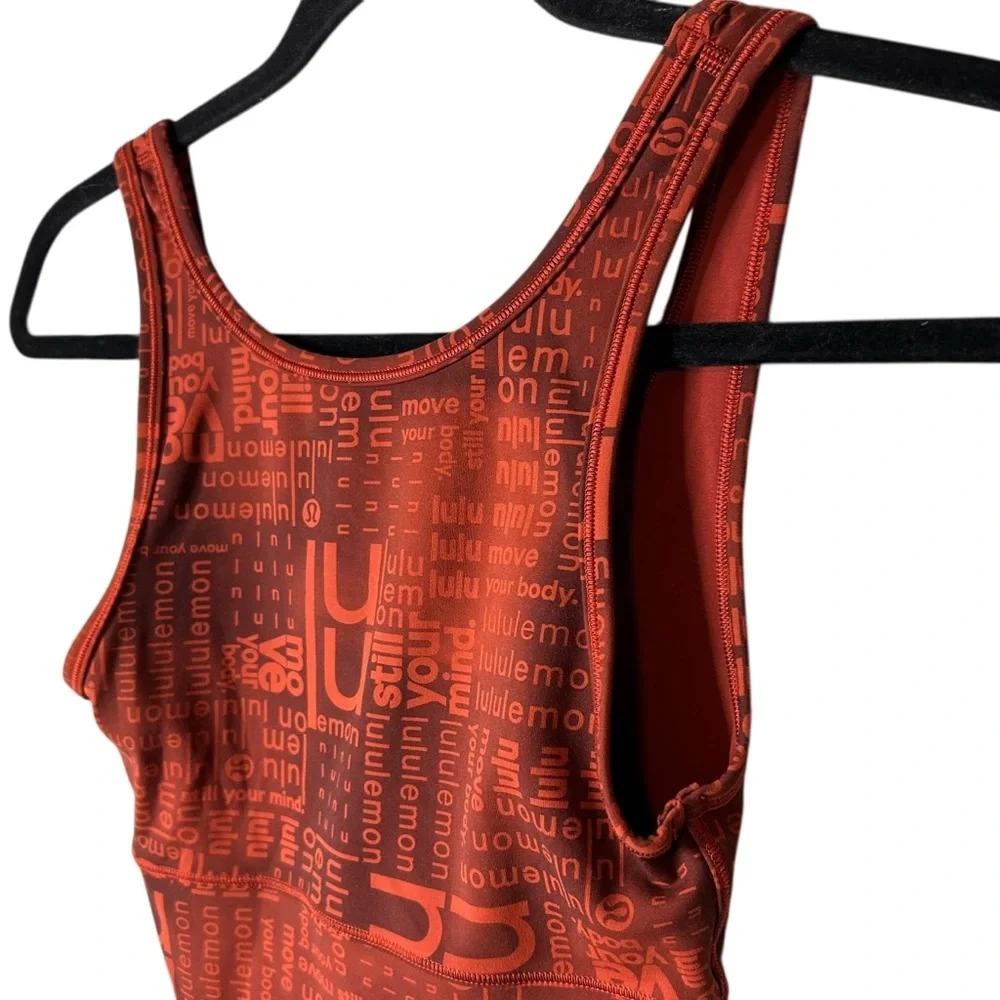Lululemon Power Pivot Everlux Tank Red Ombre Print XXS